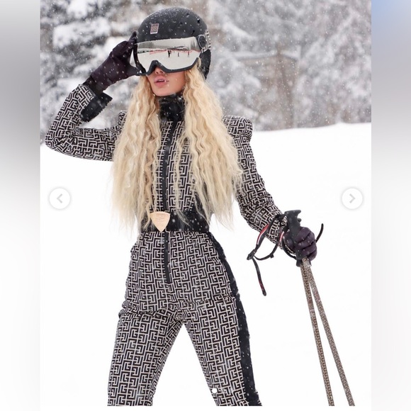 BALMAIN LIMITED EDITION quilted printed snow ski pants 36 NWT - Picture 3 of 15